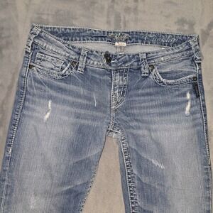 Silver Jeans Women's Blue Ankle & Cropped Jeans